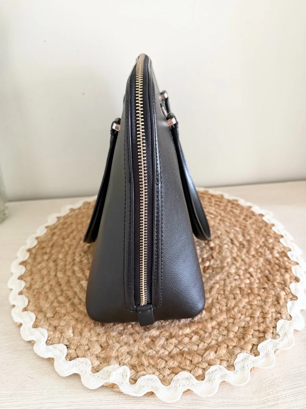 Kate Spade Patterson Drive Medium Dome Satchel Black Leather